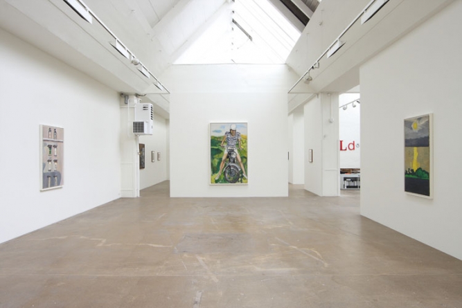 Installation view of Scheiblermitte 2010; photo Wiley Hoard
